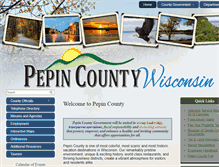 Tablet Screenshot of co.pepin.wi.us